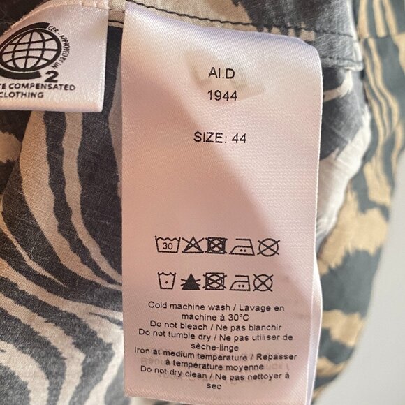 GANNI Zebra Print Wrap Top - Picture 6 of 9